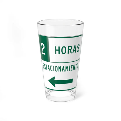 MUTCD-PR R7-108aI (Puerto Rico) (Road Sign) Pint Glass 16oz 16oz - Go Mug Yourself