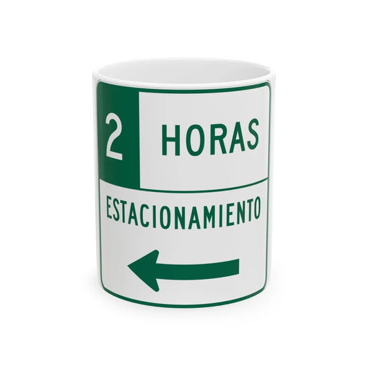 MUTCD-PR R7-108aI (Puerto Rico) (Road Sign) White Coffee Mug 11oz - Go Mug Yourself