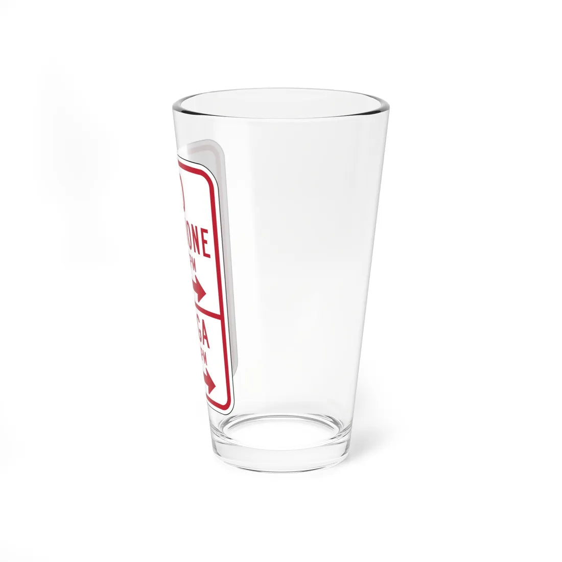 MUTCD-PR R7-11 (Puerto Rico) (Road Sign) Pint Glass 16oz - Go Mug Yourself