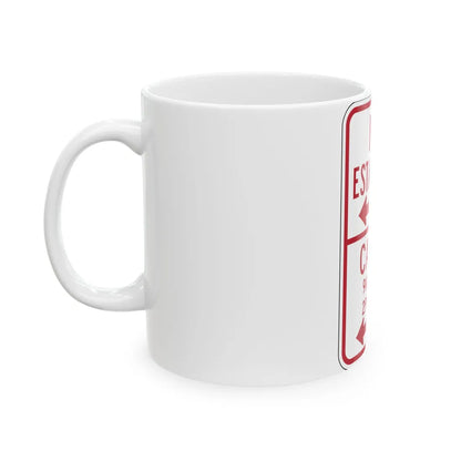 MUTCD-PR R7-12 (Puerto Rico) (Road Sign) White Coffee Mug - Go Mug Yourself