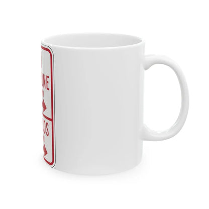 MUTCD-PR R7-13 (Puerto Rico) (Road Sign) White Coffee Mug - Go Mug Yourself