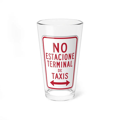 MUTCD-PR R7-14 (Puerto Rico) (Road Sign) Pint Glass 16oz 16oz - Go Mug Yourself
