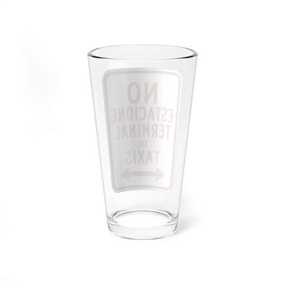 MUTCD-PR R7-14 (Puerto Rico) (Road Sign) Pint Glass 16oz - Go Mug Yourself
