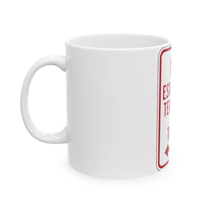 MUTCD-PR R7-14 (Puerto Rico) (Road Sign) White Coffee Mug - Go Mug Yourself
