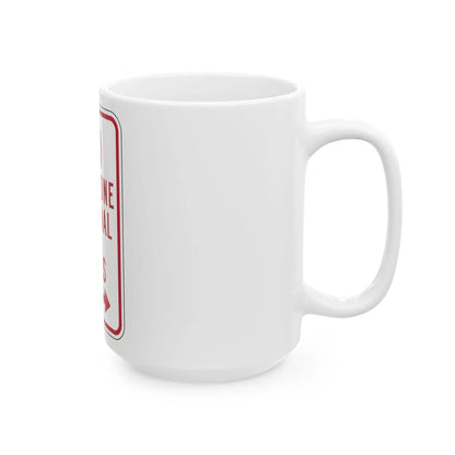 MUTCD-PR R7-14 (Puerto Rico) (Road Sign) White Coffee Mug - Go Mug Yourself