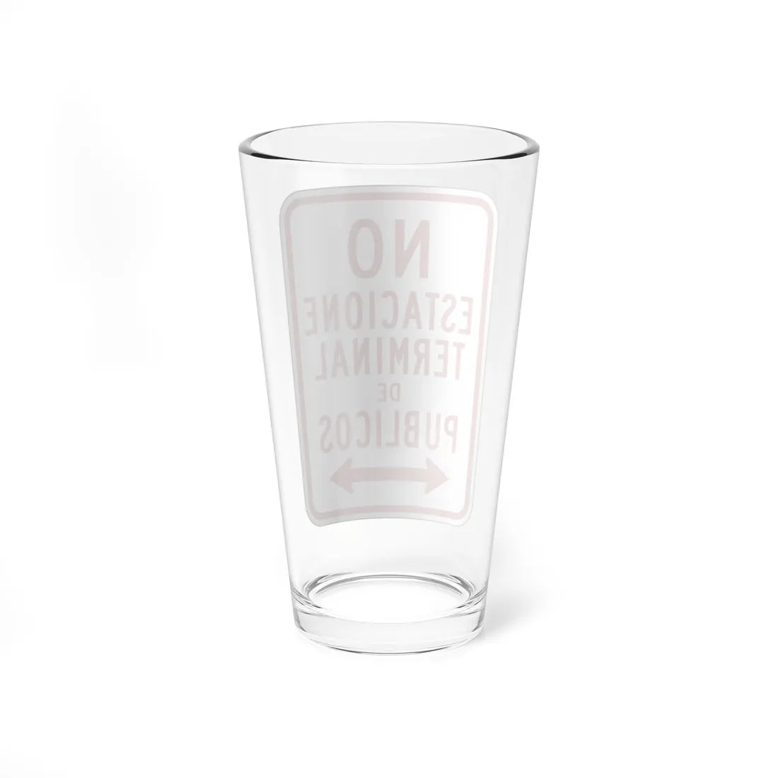 MUTCD-PR R7-15 (Puerto Rico) (Road Sign) Pint Glass 16oz - Go Mug Yourself