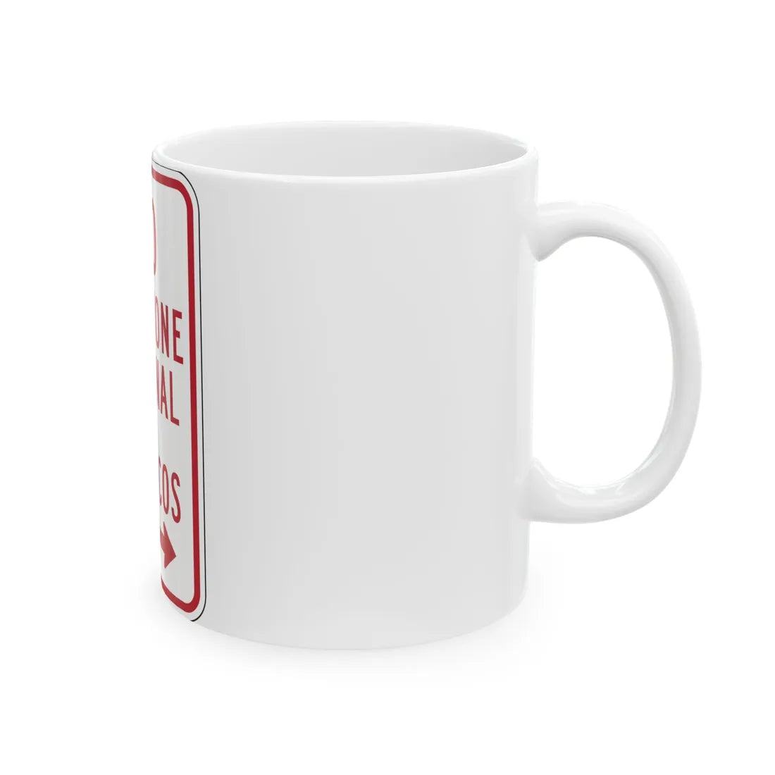 MUTCD-PR R7-15 (Puerto Rico) (Road Sign) White Coffee Mug - Go Mug Yourself
