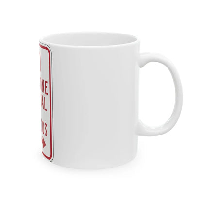 MUTCD-PR R7-15 (Puerto Rico) (Road Sign) White Coffee Mug - Go Mug Yourself