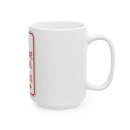 MUTCD-PR R7-15 (Puerto Rico) (Road Sign) White Coffee Mug - Go Mug Yourself