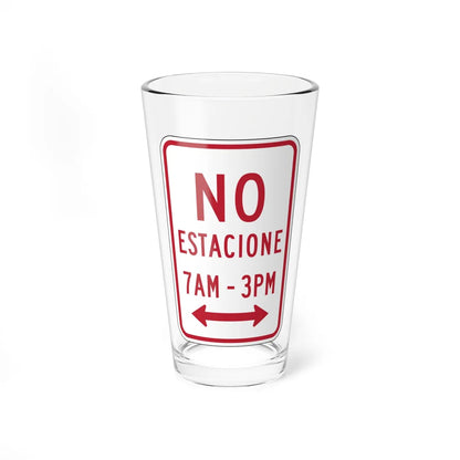 MUTCD-PR R7-2 (Puerto Rico) (Road Sign) Pint Glass 16oz 16oz - Go Mug Yourself