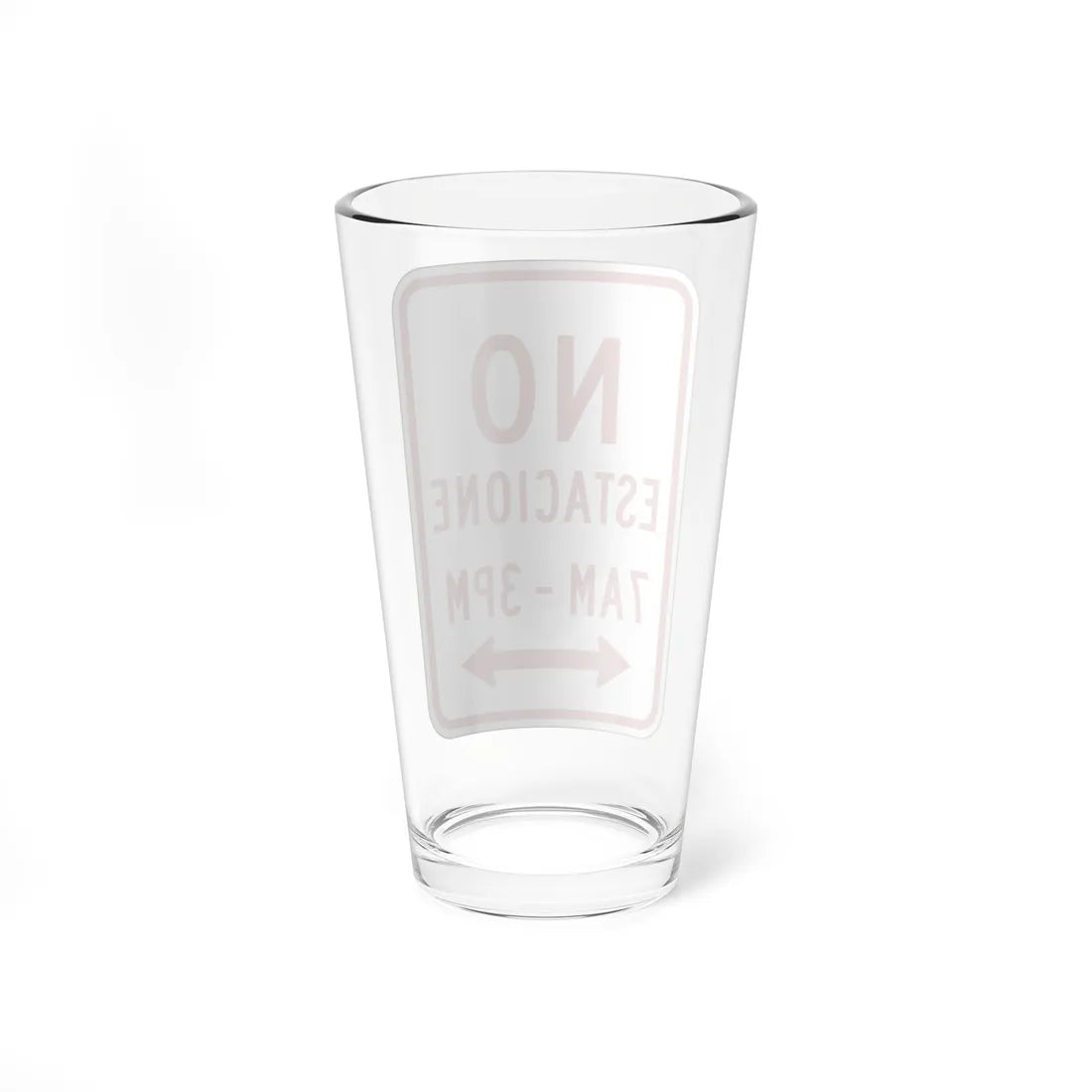 MUTCD-PR R7-2 (Puerto Rico) (Road Sign) Pint Glass 16oz - Go Mug Yourself