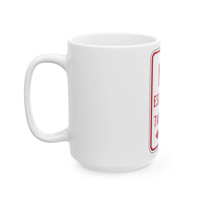 MUTCD-PR R7-2 (Puerto Rico) (Road Sign) White Coffee Mug - Go Mug Yourself