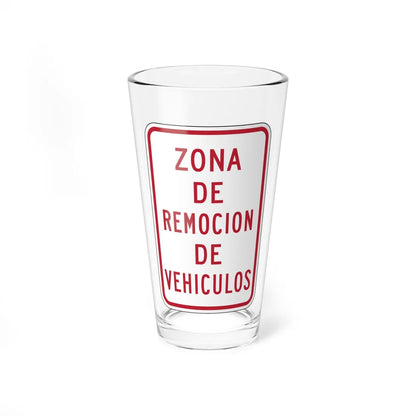 MUTCD-PR R7-201 (Puerto Rico) (Road Sign) Pint Glass 16oz 16oz - Go Mug Yourself