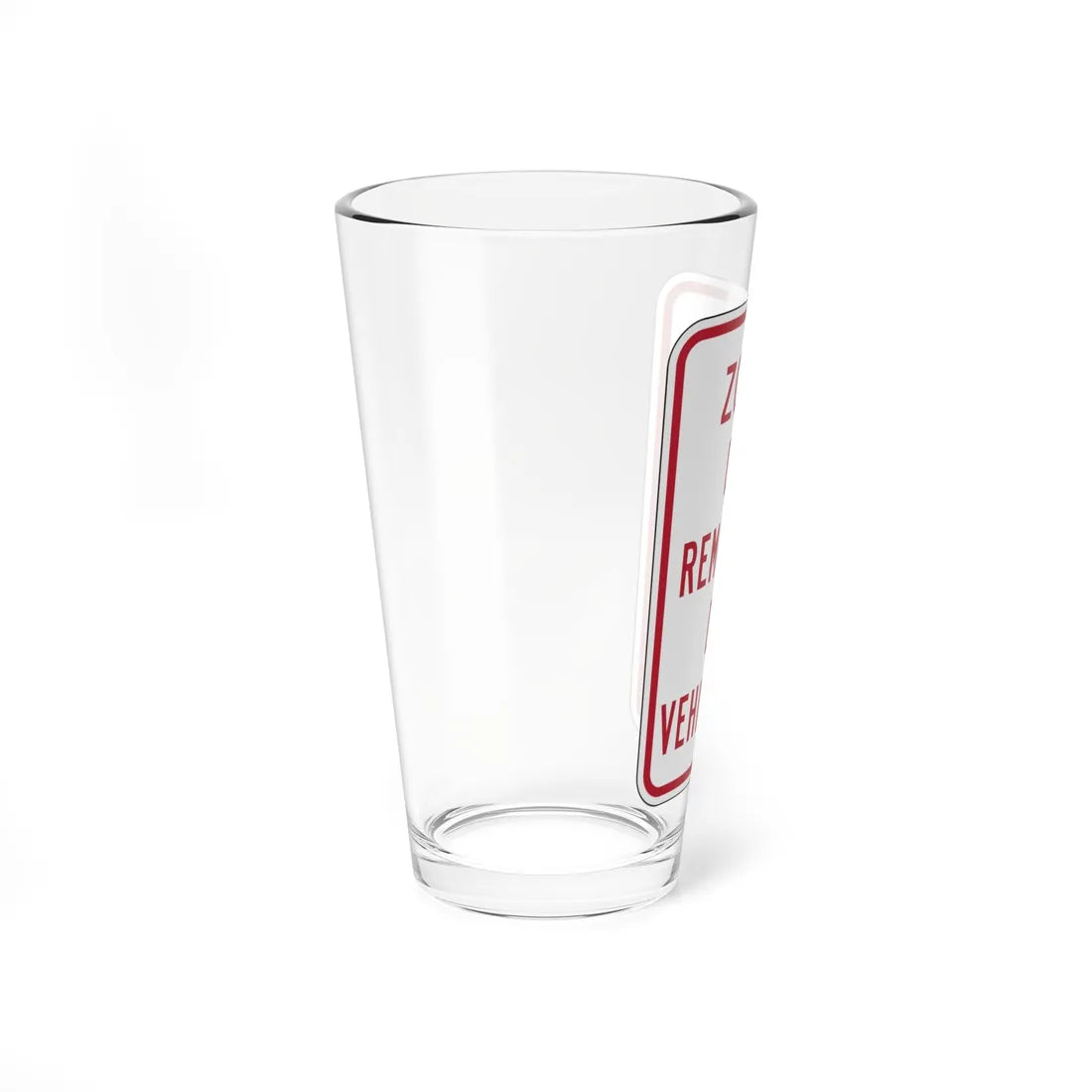 MUTCD-PR R7-201 (Puerto Rico) (Road Sign) Pint Glass 16oz - Go Mug Yourself