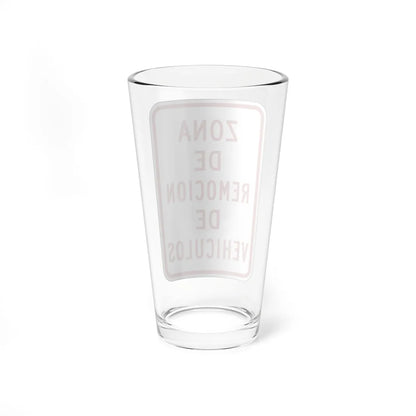 MUTCD-PR R7-201 (Puerto Rico) (Road Sign) Pint Glass 16oz - Go Mug Yourself