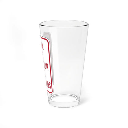 MUTCD-PR R7-201 (Puerto Rico) (Road Sign) Pint Glass 16oz - Go Mug Yourself