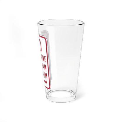 MUTCD-PR R7-2a (Puerto Rico) (Road Sign) Pint Glass 16oz - Go Mug Yourself