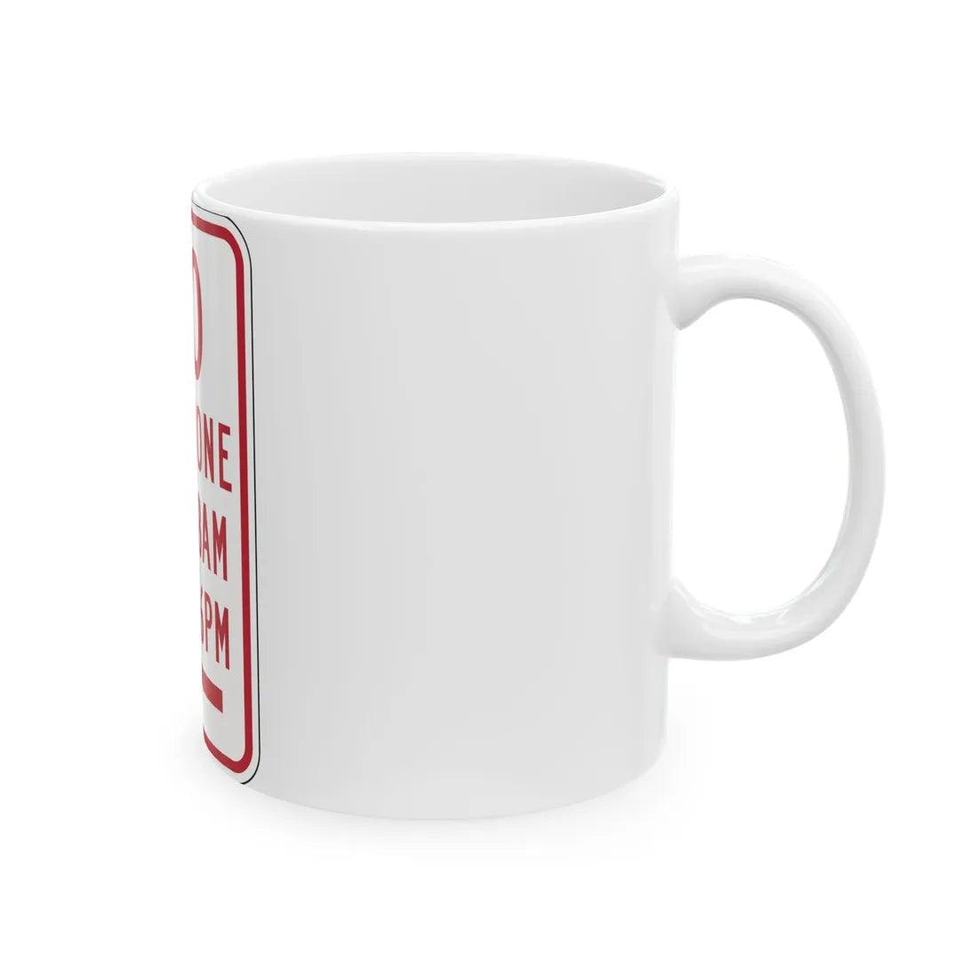 MUTCD-PR R7-2a (Puerto Rico) (Road Sign) White Coffee Mug - Go Mug Yourself