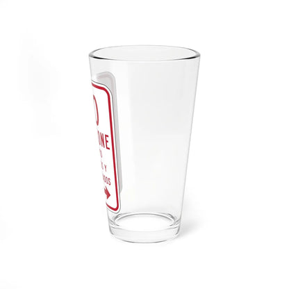 MUTCD-PR R7-3 (Puerto Rico) (Road Sign) Pint Glass 16oz - Go Mug Yourself