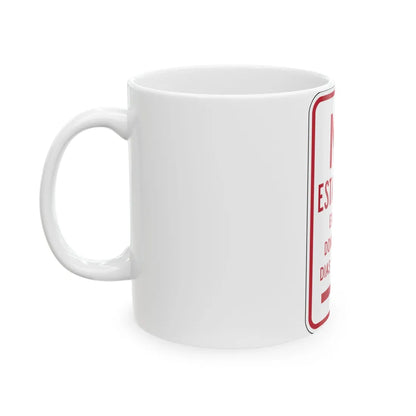 MUTCD-PR R7-3 (Puerto Rico) (Road Sign) White Coffee Mug - Go Mug Yourself
