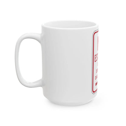 MUTCD-PR R7-3 (Puerto Rico) (Road Sign) White Coffee Mug - Go Mug Yourself