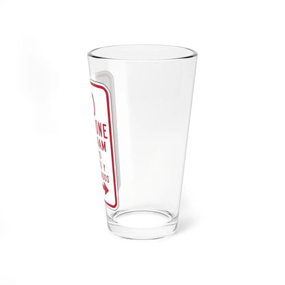 MUTCD-PR R7-3a (Puerto Rico) (Road Sign) Pint Glass 16oz - Go Mug Yourself