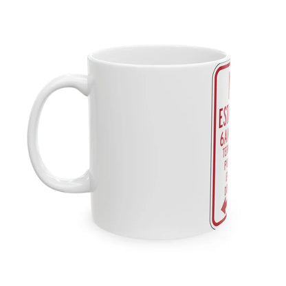 MUTCD-PR R7-3b (Puerto Rico) (Road Sign) White Coffee Mug - Go Mug Yourself