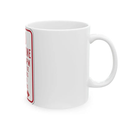 MUTCD-PR R7-3b (Puerto Rico) (Road Sign) White Coffee Mug - Go Mug Yourself