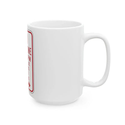 MUTCD-PR R7-3b (Puerto Rico) (Road Sign) White Coffee Mug - Go Mug Yourself