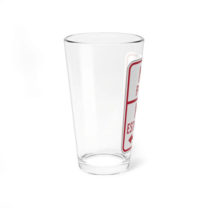 MUTCD-PR R7-4 (Puerto Rico) (Road Sign) Pint Glass 16oz - Go Mug Yourself