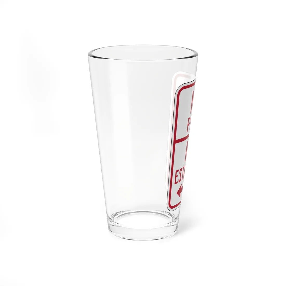 MUTCD-PR R7-4 (Puerto Rico) (Road Sign) Pint Glass 16oz - Go Mug Yourself