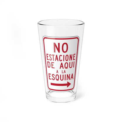 MUTCD-PR R7-5 (Puerto Rico) (Road Sign) Pint Glass 16oz 16oz - Go Mug Yourself