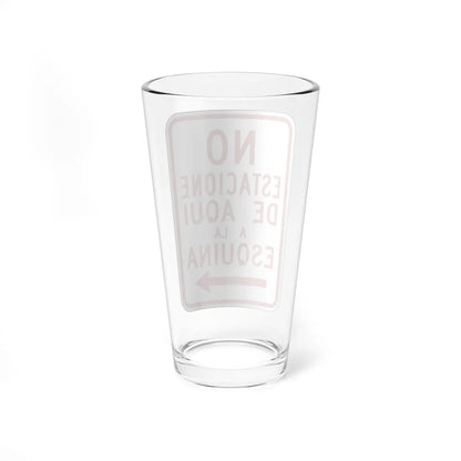 MUTCD-PR R7-5 (Puerto Rico) (Road Sign) Pint Glass 16oz - Go Mug Yourself