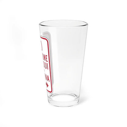 MUTCD-PR R7-5 (Puerto Rico) (Road Sign) Pint Glass 16oz - Go Mug Yourself