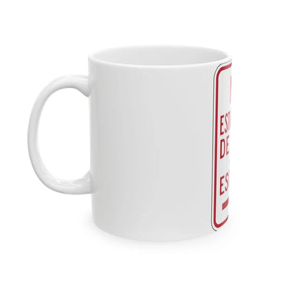MUTCD-PR R7-5 (Puerto Rico) (Road Sign) White Coffee Mug - Go Mug Yourself