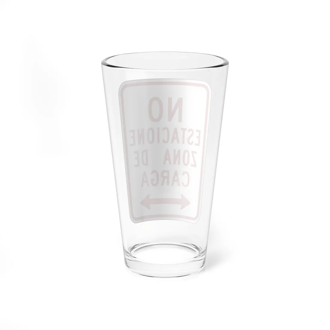 MUTCD-PR R7-6 (Puerto Rico) (Road Sign) Pint Glass 16oz - Go Mug Yourself