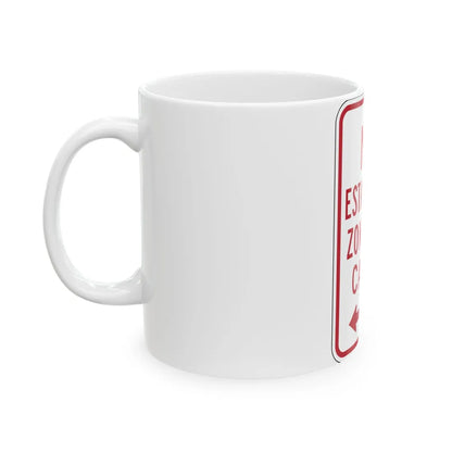 MUTCD-PR R7-6 (Puerto Rico) (Road Sign) White Coffee Mug - Go Mug Yourself