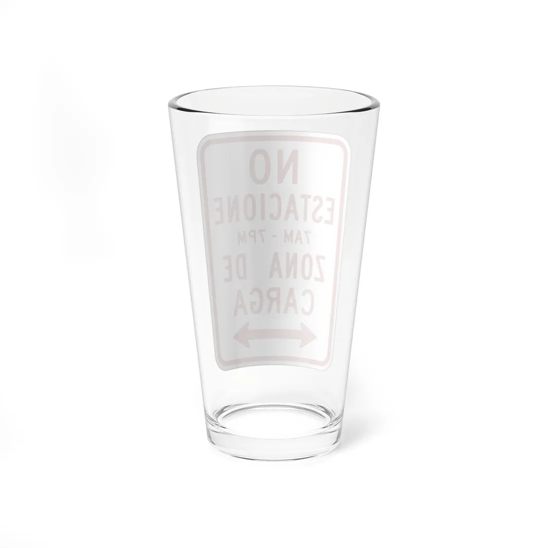 MUTCD-PR R7-6a (Puerto Rico) (Road Sign) Pint Glass 16oz - Go Mug Yourself