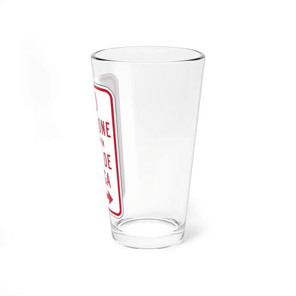 MUTCD-PR R7-6a (Puerto Rico) (Road Sign) Pint Glass 16oz - Go Mug Yourself