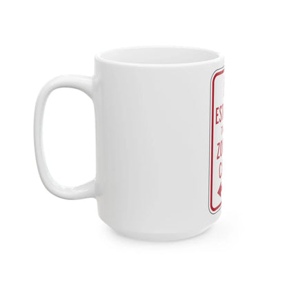 MUTCD-PR R7-6a (Puerto Rico) (Road Sign) White Coffee Mug - Go Mug Yourself