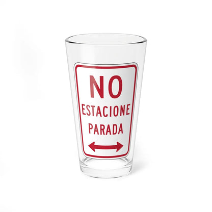 MUTCD-PR R7-7 (Puerto Rico) (Road Sign) Pint Glass 16oz - Go Mug Yourself