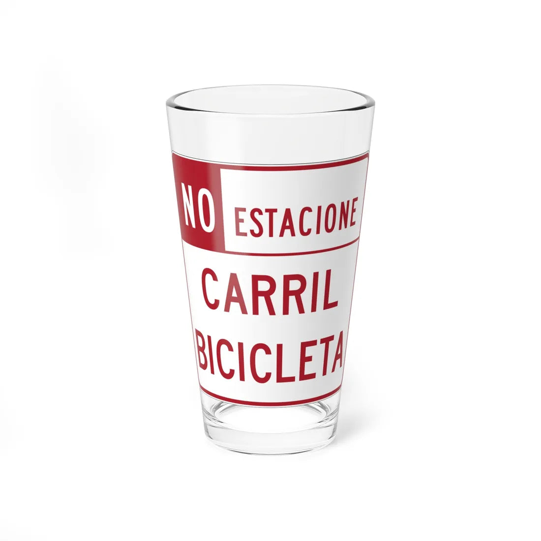 MUTCD-PR R7-9 (Puerto Rico) (Road Sign) Pint Glass 16oz - Go Mug Yourself