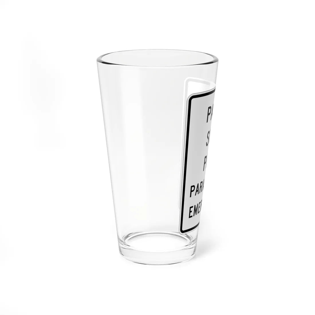MUTCD-PR R8-4 (Puerto Rico) (Road Sign) Pint Glass 16oz - Go Mug Yourself