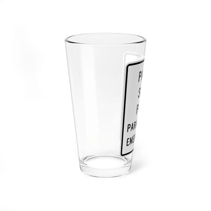MUTCD-PR R8-4 (Puerto Rico) (Road Sign) Pint Glass 16oz - Go Mug Yourself