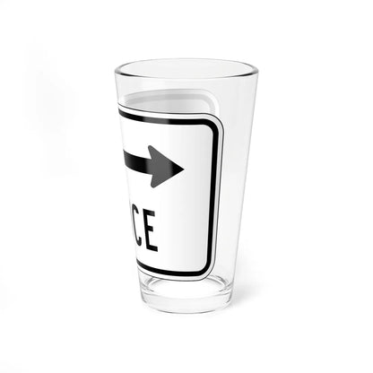 MUTCD-PR R9-3bD (Puerto Rico) (Road Sign) Pint Glass 16oz - Go Mug Yourself