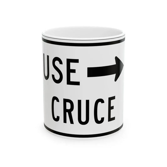 MUTCD-PR R9-3bD (Puerto Rico) (Road Sign) White Coffee Mug 11oz - Go Mug Yourself