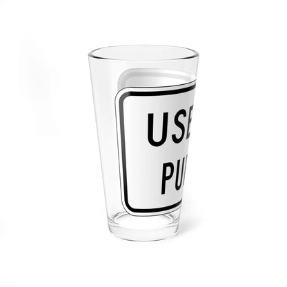 MUTCD-PR R9-3bPRD (Puerto Rico) (Road Sign) Pint Glass 16oz - Go Mug Yourself