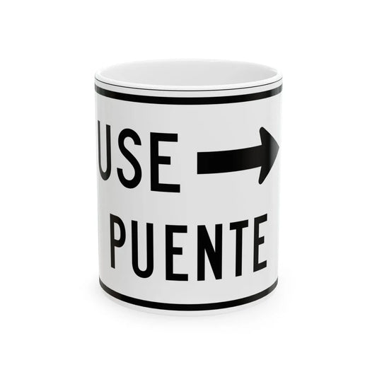 MUTCD-PR R9-3bPRD (Puerto Rico) (Road Sign) White Coffee Mug 11oz - Go Mug Yourself
