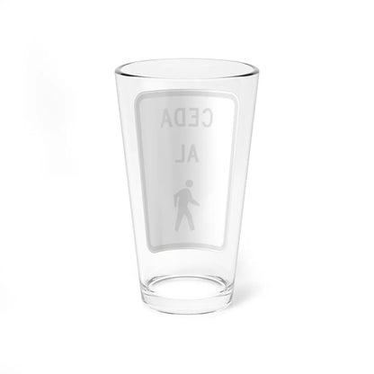 MUTCD-PR R9-6a (Puerto Rico) (Road Sign) Pint Glass 16oz - Go Mug Yourself
