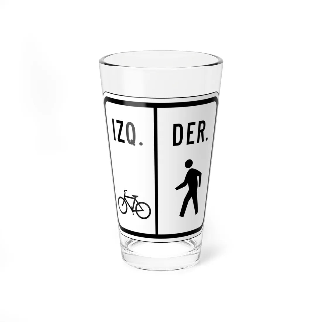 MUTCD-PR R9-7 (Puerto Rico) (Road Sign) Pint Glass 16oz 16oz - Go Mug Yourself